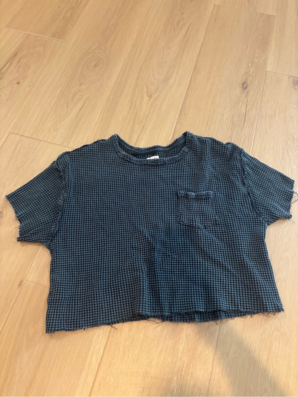 Anthropologie Pilcro
Waffle Knit Crop Tee Midnight
Blue Size Small - Picture 3 of 11